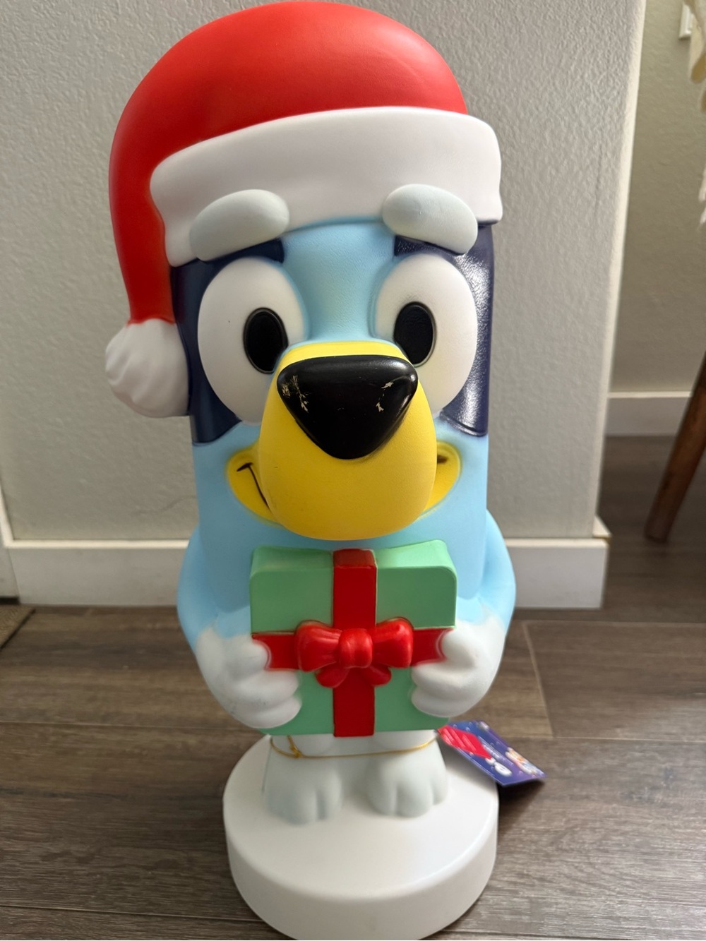 Holiday Light-Up Toy Figure with Gift - Bluey Christmas holiday Indoor/Outdoor